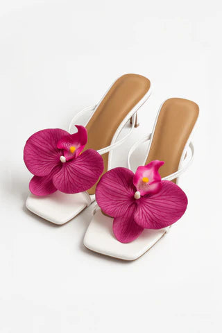 Sandalias Florales de Rosa