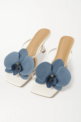 Sandalias Florales de Rosa