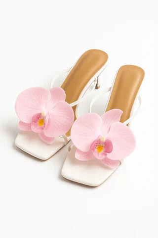 Sandalias Florales de Rosa